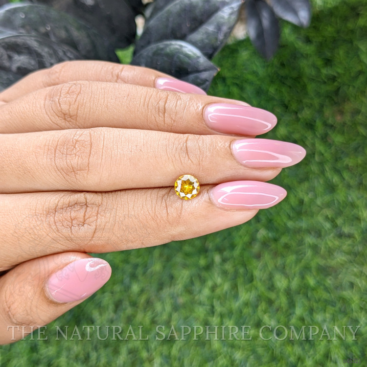 0.79 Ct. Yellow Sapphire from Ceylon (Sri Lanka)