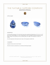 1.30 Ct. Blue Sapphire from Ceylon (Sri Lanka) Appraisal
