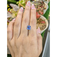 3.04 Ct. Blue Sapphire from Ceylon (Sri Lanka) Life Style