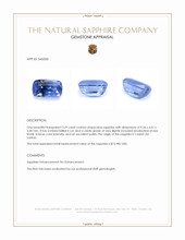3.29 Ct. Blue Sapphire from Ceylon (Sri Lanka) Appraisal