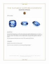 4.16 Ct. Blue Sapphire from Ceylon (Sri Lanka) Appraisal