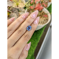 4.18 Ct. Blue Sapphire from Ceylon (Sri Lanka) Life Style