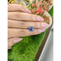 4.18 Ct. Blue Sapphire from Ceylon (Sri Lanka) Life Style