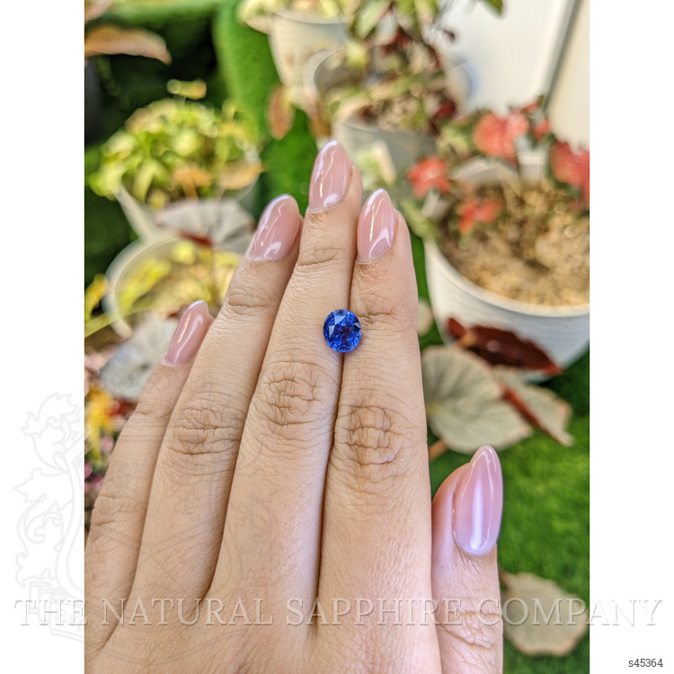 2.09 Ct. Blue Sapphire from Ceylon (Sri Lanka)