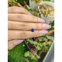 0.99 Ct. Blue Sapphire from Ceylon (Sri Lanka) Life Style