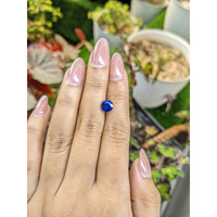 2.06 Ct. Blue Sapphire from Ceylon (Sri Lanka) Life Style