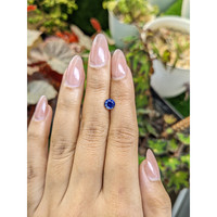 0.98 Ct. Blue Sapphire from Ceylon (Sri Lanka) Life Style