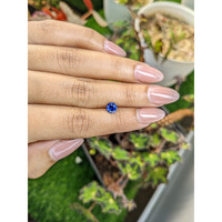 0.98 Ct. Blue Sapphire from Ceylon (Sri Lanka) Life Style