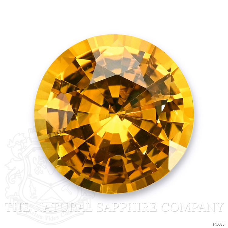 1.86 Ct. Orangish Yellow Sapphire from Ceylon (Sri Lanka)