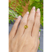 1.86 Ct. Orangish Yellow Sapphire from Ceylon (Sri Lanka) Life Style