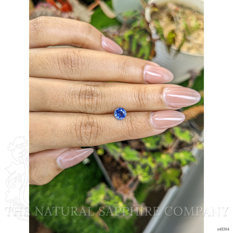 0.84 Ct. Blue Sapphire from Ceylon (Sri Lanka)