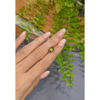 2.49 Ct. Yellowish Green Sapphire from Madagascar Life Style