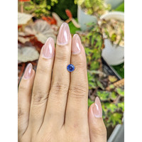 1.21 Ct. Blue Sapphire from Ceylon (Sri Lanka) Life Style