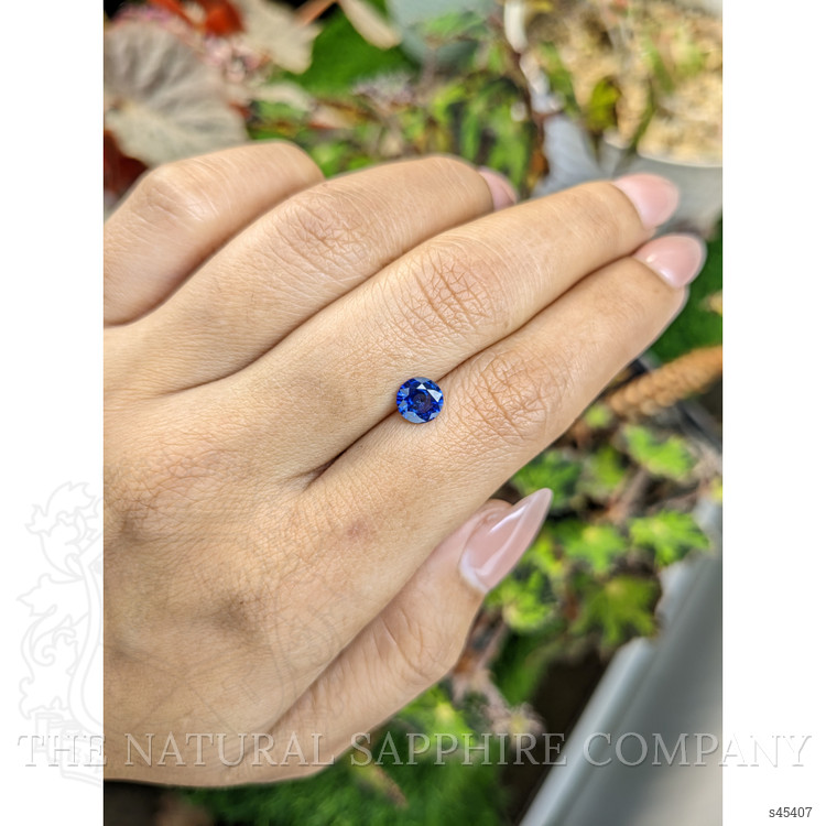 0.90 Ct. Blue Sapphire from Ceylon (Sri Lanka)