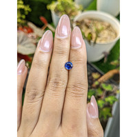 0.90 Ct. Blue Sapphire from Ceylon (Sri Lanka) Life Style