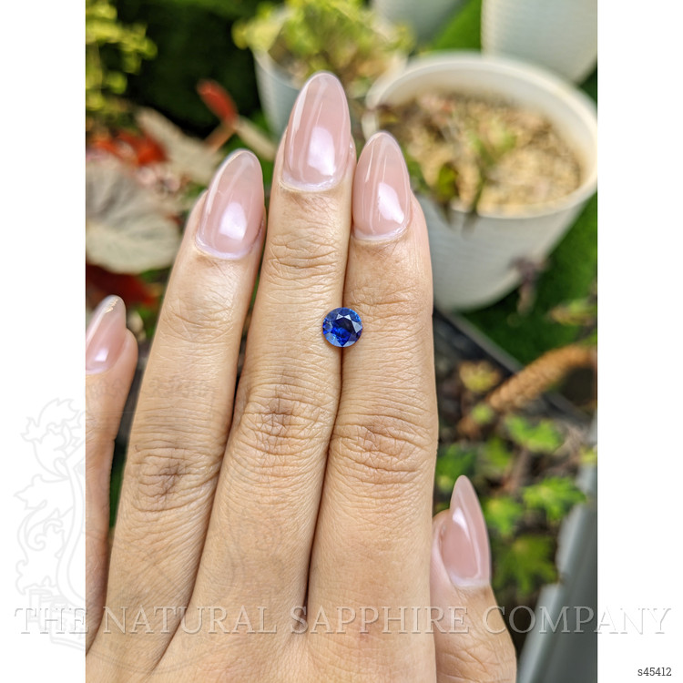 0.90 Ct. Blue Sapphire from Ceylon (Sri Lanka)