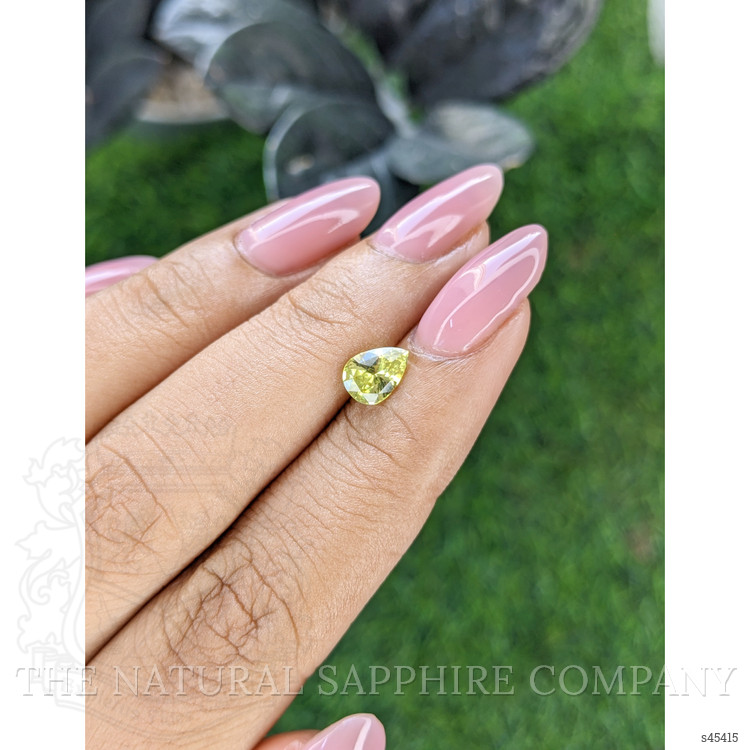 0.99 Ct. Greenish Yellow Sapphire from Madagascar