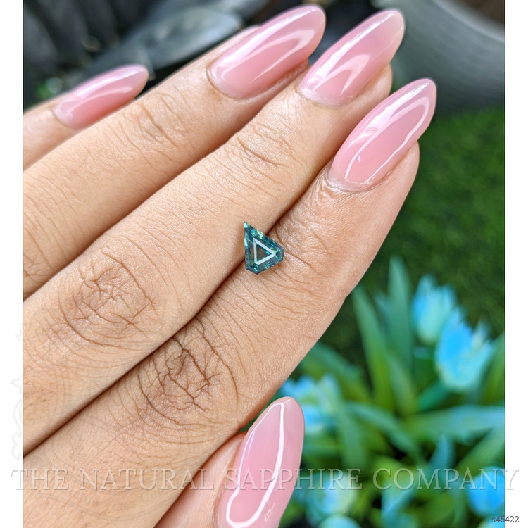 0.95 Ct. Bluish Green Sapphire from Ceylon (Sri Lanka)