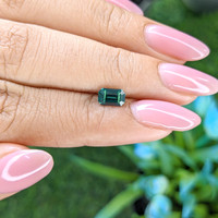 1.05 Ct. Bluish Green Sapphire from Ceylon (Sri Lanka) Life Style