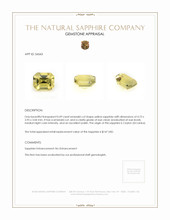 0.49 Ct. Yellow Sapphire from Ceylon (Sri Lanka) Appraisal