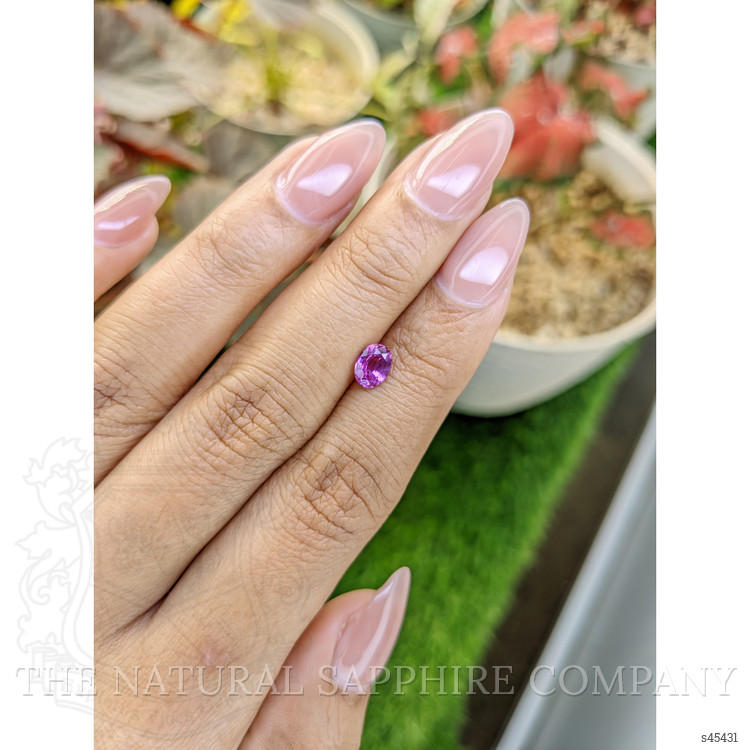 0.79 Ct. Pinkish Purple Sapphire from Ceylon (Sri Lanka)