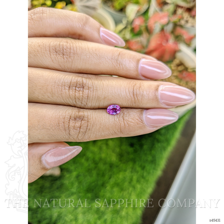 0.79 Ct. Pinkish Purple Sapphire from Ceylon (Sri Lanka)