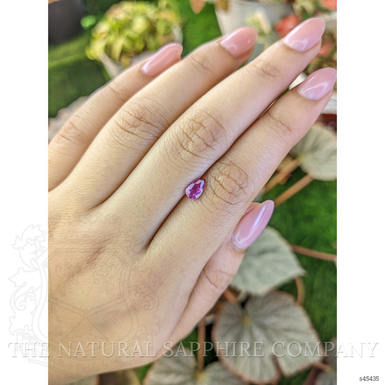 0.58 Ct. Purplish Pink Sapphire from Ceylon (Sri Lanka)