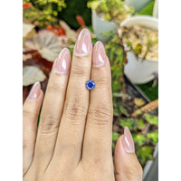 1.12 Ct. Blue Sapphire from Ceylon (Sri Lanka) Life Style