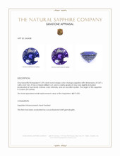 1.09 Ct. Color Change Sapphire from Ceylon (Sri Lanka) Appraisal