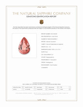 1.52 Ct. Padparadscha Sapphire from Madagascar Scan Report