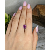 3.50 Ct. Pinkish Purple Sapphire from Madagascar Life Style