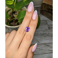 3.50 Ct. Pinkish Purple Sapphire from Madagascar Life Style