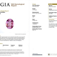3.10 Ct. Padparadscha Sapphire from Ceylon (Sri Lanka) Scan Report