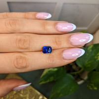 3.10 Ct. Blue Sapphire from Ceylon (Sri Lanka) Life Style