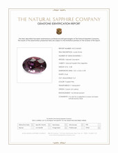 0.38 Ct. Purplish Pink Sapphire from Ceylon (Sri Lanka) Scan Report