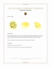1.76 Ct. Yellow Sapphire from Ceylon (Sri Lanka) Appraisal