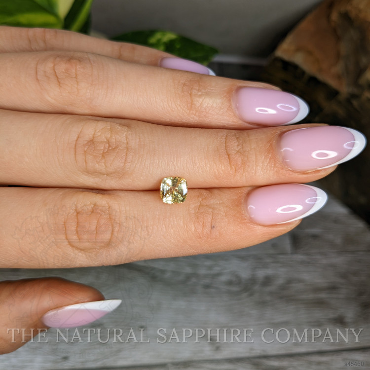 1.41 Ct. Greenish Yellow Sapphire from Ceylon (Sri Lanka)