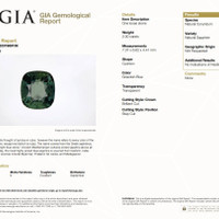 2.00 Ct. Greenish Blue Sapphire from Madagascar Scan Report