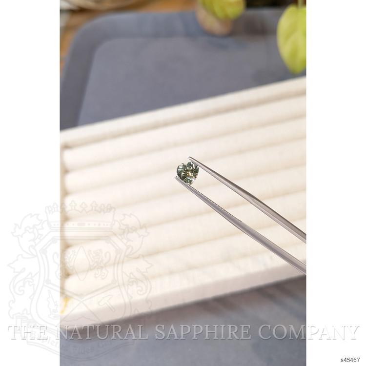 0.99 Ct. Green Sapphire from Montana