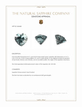 0.91 Ct. Bluish Green Sapphire from Montana Appraisal