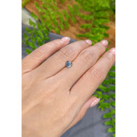 0.91 Ct. Bluish Green Sapphire from Montana Life Style