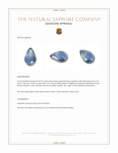 0.75 Ct. Greenish Blue Cabochon Sapphire from Montana Appraisal