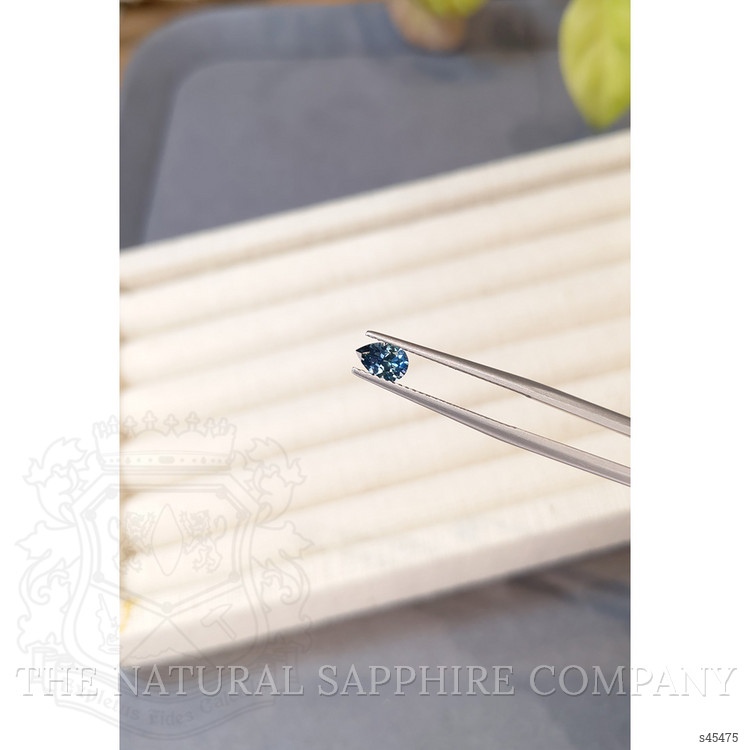 0.56 Ct. Greenish Blue Sapphire from Montana