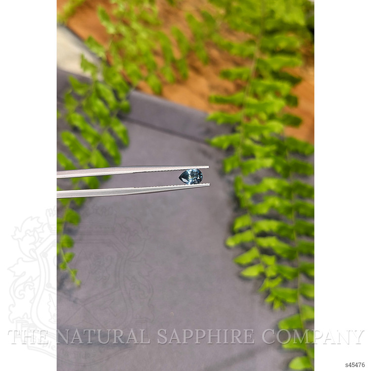 0.56 Ct. Greenish Blue Sapphire from Montana