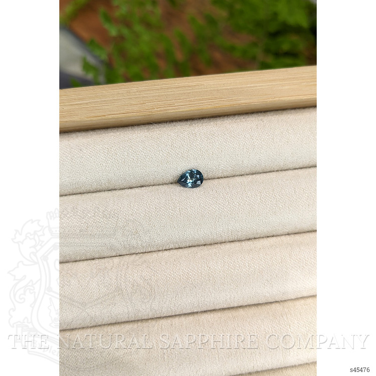 0.56 Ct. Greenish Blue Sapphire from Montana