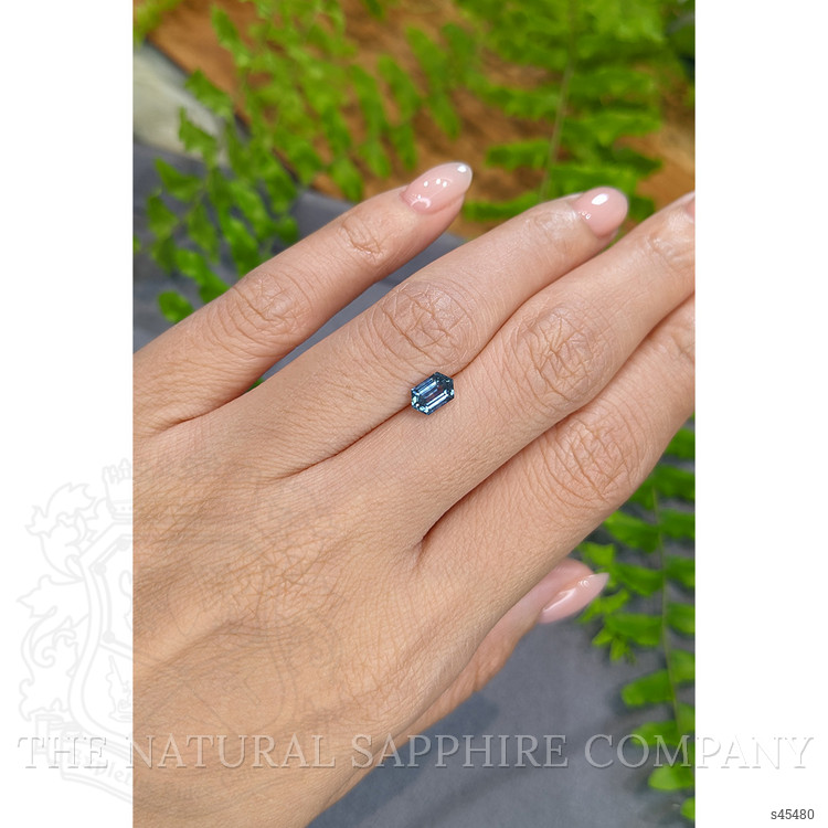 0.82 Ct. Greenish Blue Sapphire from Montana