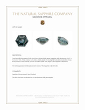 0.86 Ct. Bluish Green Sapphire from Montana Appraisal