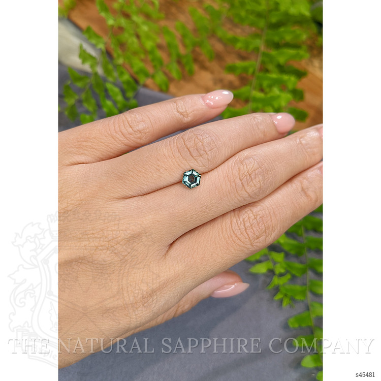 0.86 Ct. Bluish Green Sapphire from Montana