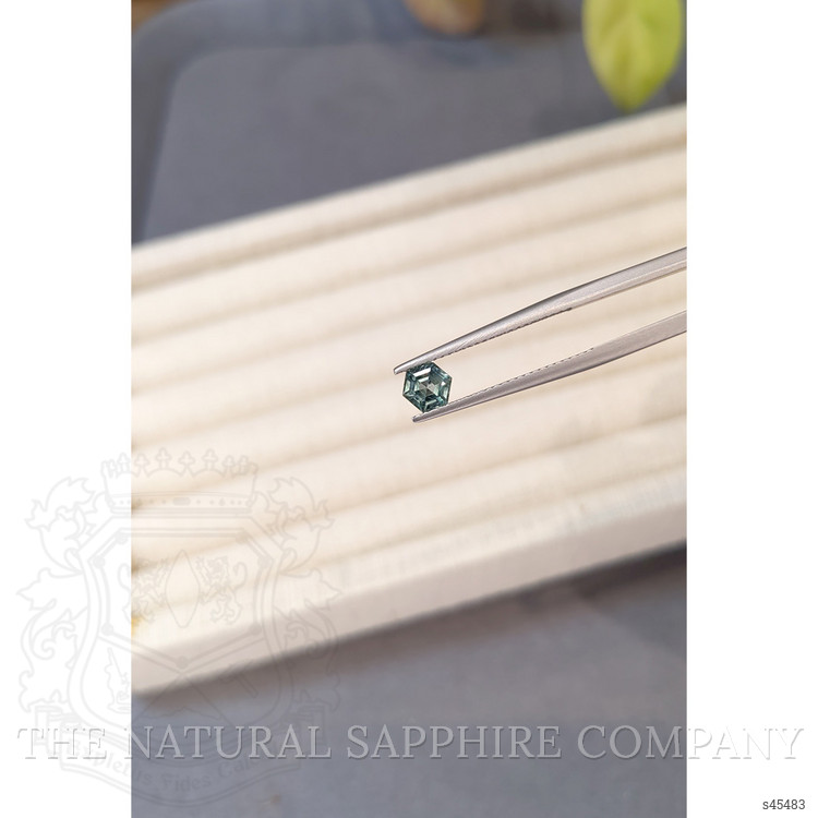 0.74 Ct. Bluish Green Sapphire from Montana