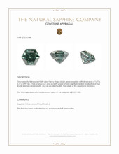 0.89 Ct. Bluish Green Sapphire from Montana Appraisal